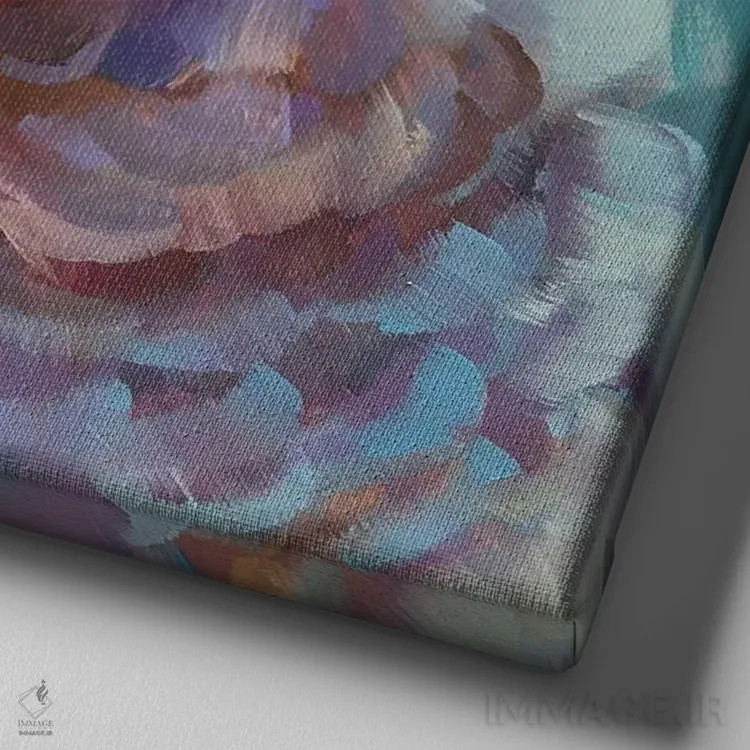 تابلو مطالعه مینی طوطی ۲ اثر هالی استورلی - نمای نزدیک بافت بوم