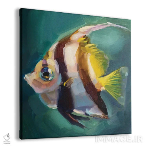 تابلو مطالعه ماهی پرچمی اثر هالی استورلی - نمای پرسپکتیو محصول