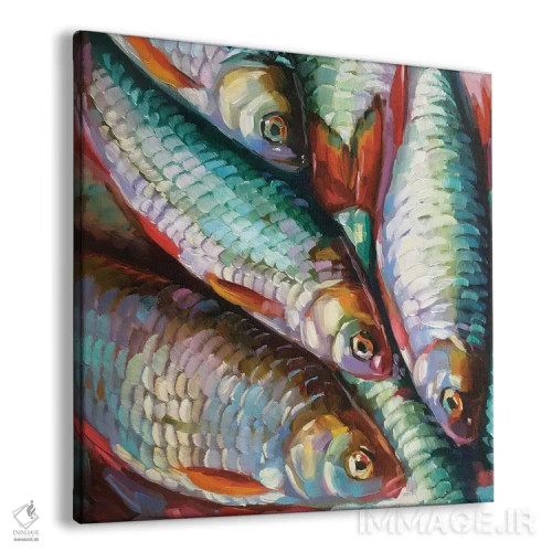تابلو مطالعه ماهی ۲۹ اثر هالی استورلی - نمای پرسپکتیو محصول