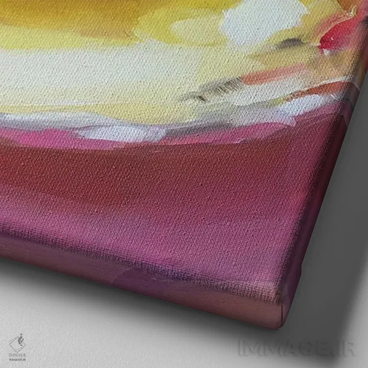 تابلو مطالعه تخم کوچک اثر هالی استورلی - نمای نزدیک بافت بوم