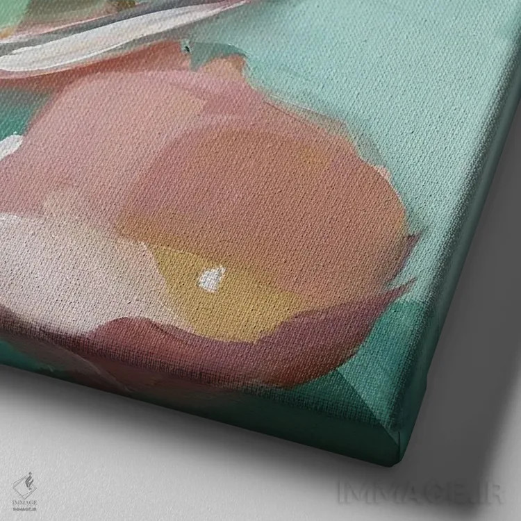 تابلو مطالعه تخم ۴ اثر هالی استورلی - نمای نزدیک بافت بوم