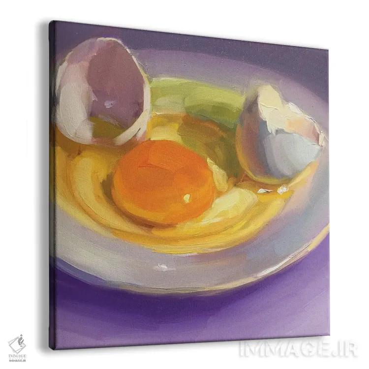 تابلو مطالعه تخم ۵ اثر هالی استورلی - نمای پرسپکتیو محصول