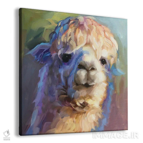 تابلو مطالعه آلپاکا اثر هالی استورلی - نمای پرسپکتیو محصول