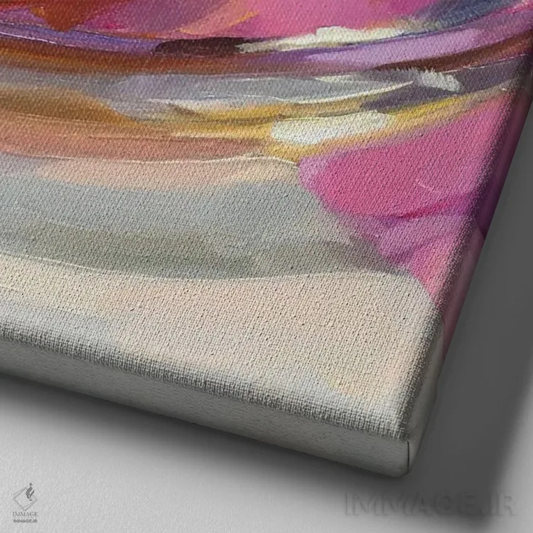 تابلو مطالعه تخم ۳ اثر هالی استورلی - نمای نزدیک بافت بوم