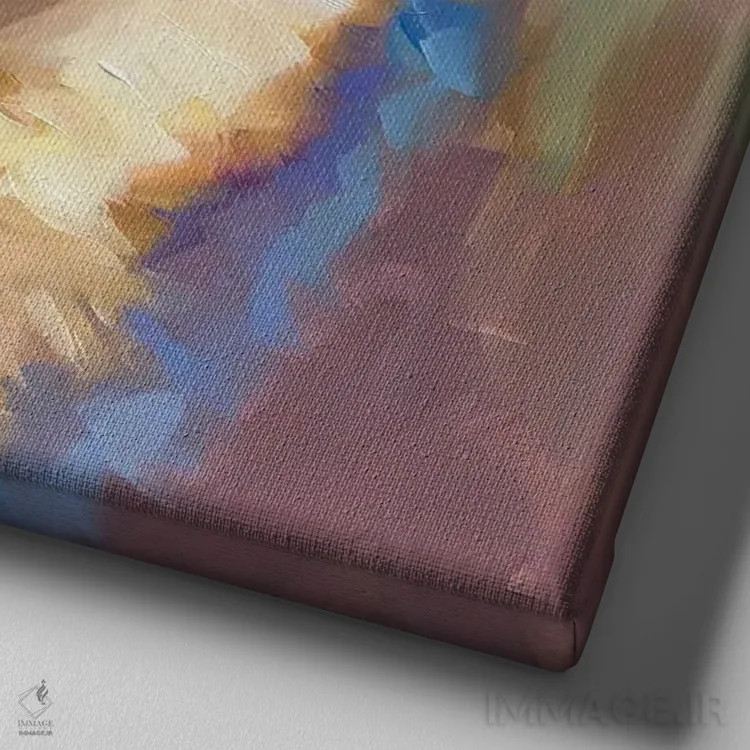 تابلو مطالعه آلپاکا اثر هالی استورلی - نمای نزدیک بافت بوم