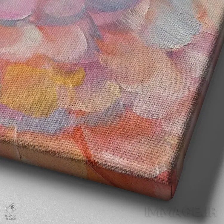 تابلو مطالعه مینی طوطی ۹ اثر هالی استورلی - نمای نزدیک بافت بوم