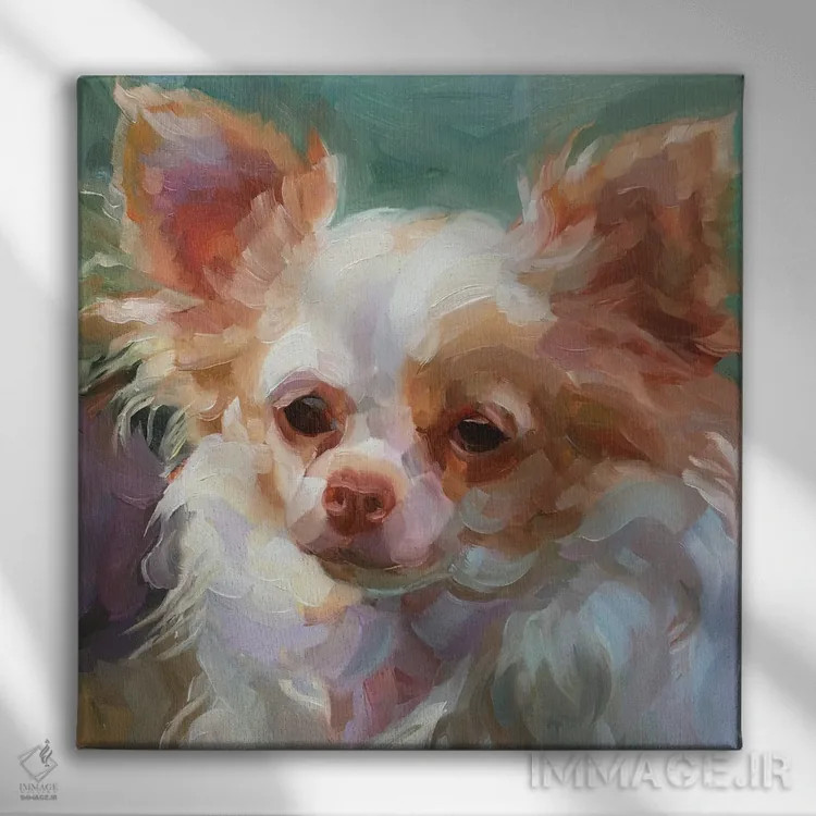 تابلو مطالعه سگ ۳ اثر هالی استورلی - نمای روبهرو روی دیوار