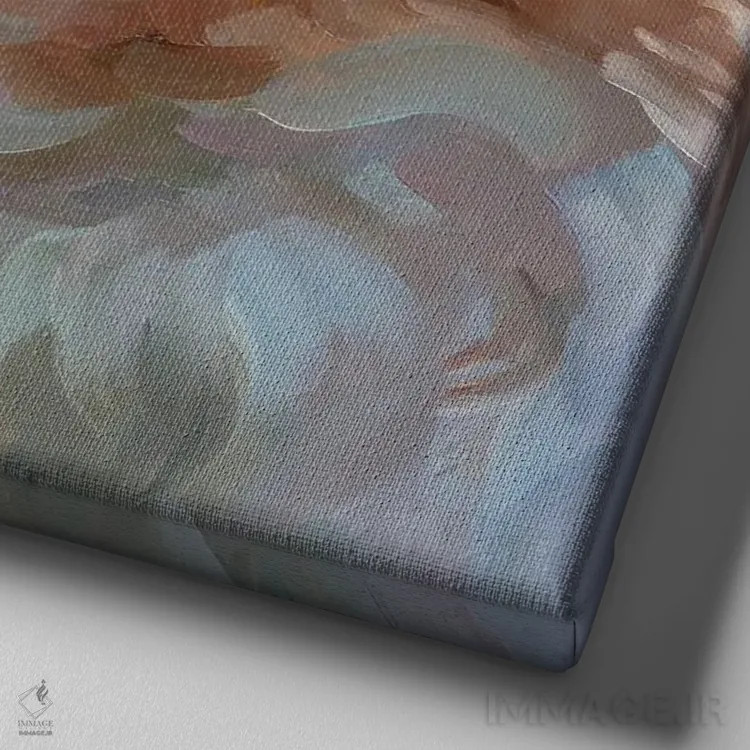 تابلو مطالعه سگ ۳ اثر هالی استورلی - نمای نزدیک بافت بوم