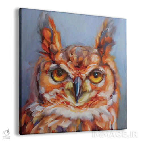 تابلو مطالعه جغد ۱۸ اثر هالی استورلی - نمای پرسپکتیو محصول