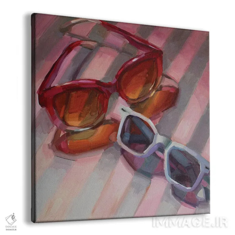 تابلو عینک آفتابی اثر هالی استورلی - نمای پرسپکتیو محصول