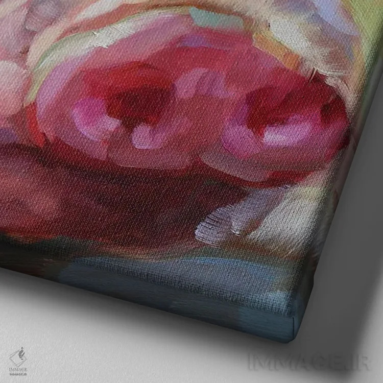 تابلو مطالعه خوک اثر هالی استورلی - نمای نزدیک بافت بوم