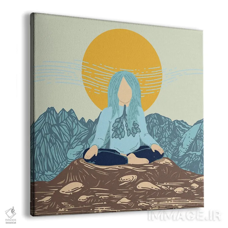 تابلو نفس بکش اثر کورالی هوئن - نمای پرسپکتیو محصول