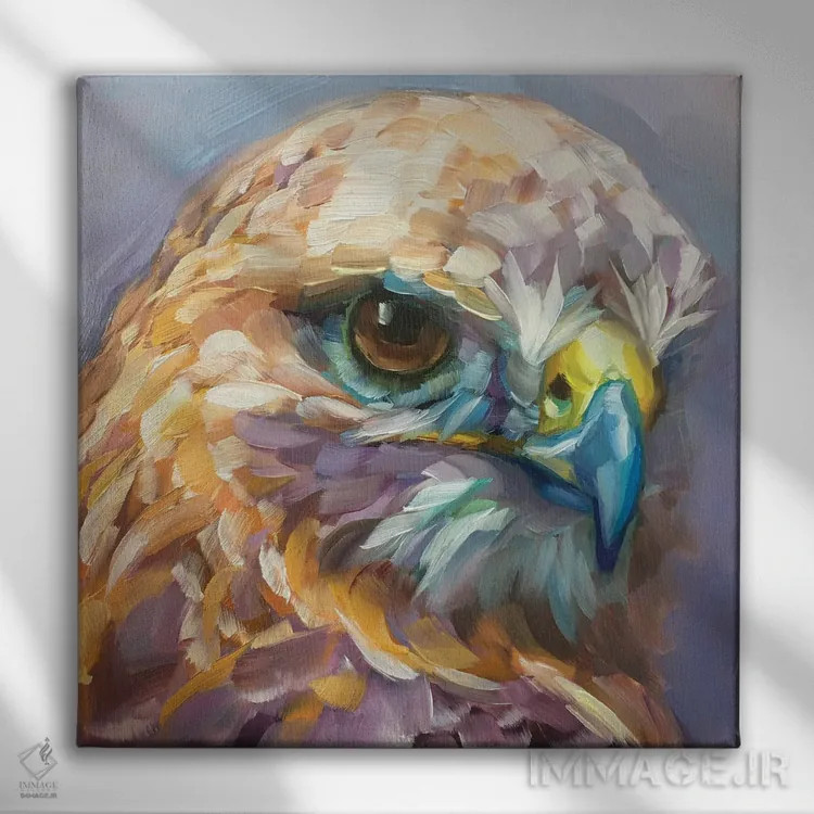 تابلو مطالعه مینی پرنده ۲ اثر هالی استورلی - نمای روبهرو روی دیوار