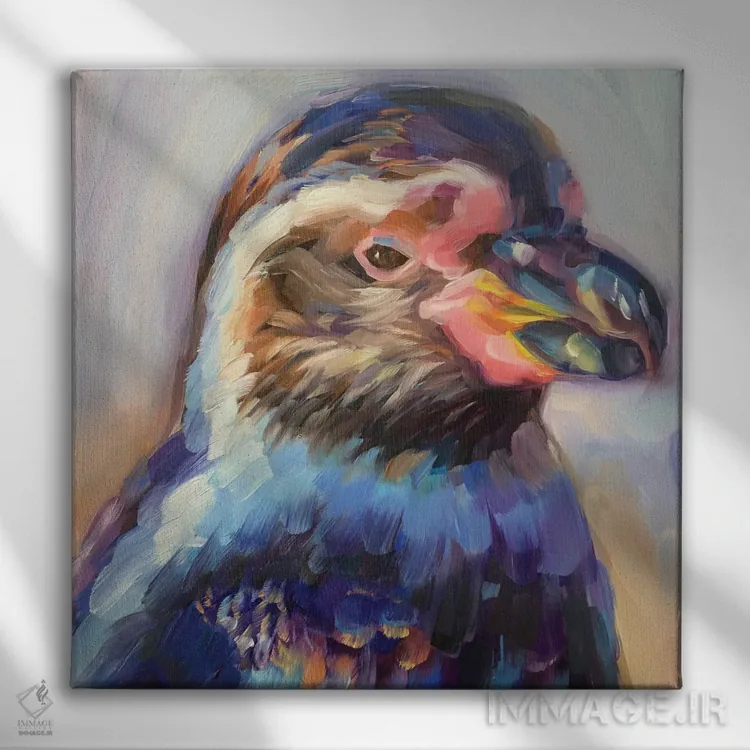 تابلو مطالعه پنگوئن اثر هالی استورلی - نمای روبهرو روی دیوار