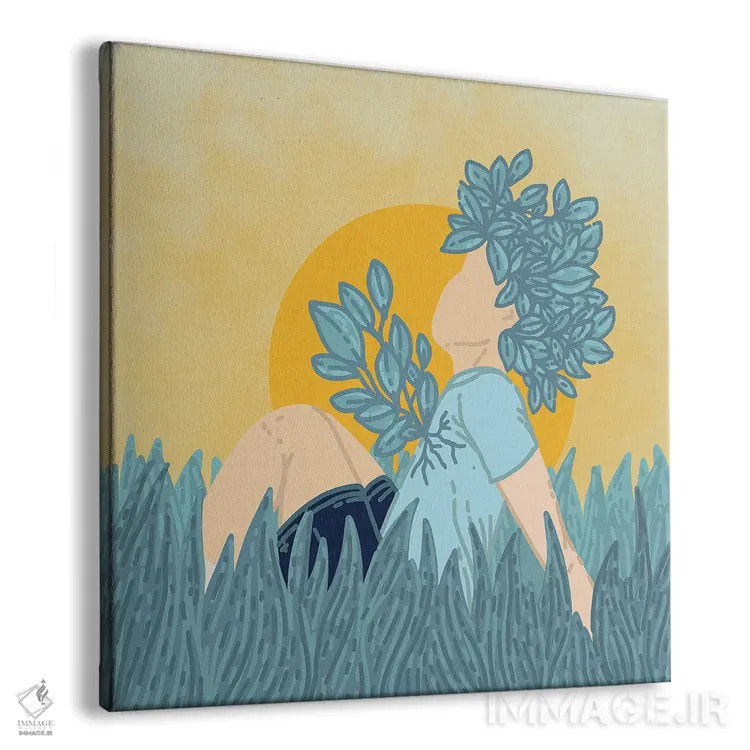 تابلو زندگی سبز (سازگار با محیط زیست) اثر کورالی هوئن - نمای پرسپکتیو محصول