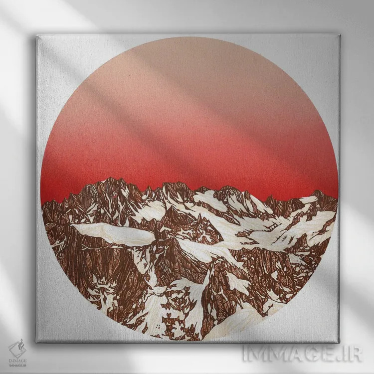 تابلو طلوع آفتاب در شامونی اثر کورالی هوئن - نمای روبهرو روی دیوار