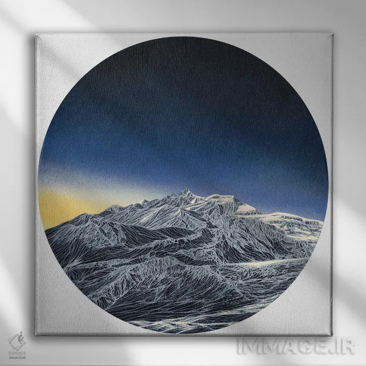 تابلو وعدههای روشن اثر کورالی هوئن - نمای روبهرو روی دیوار