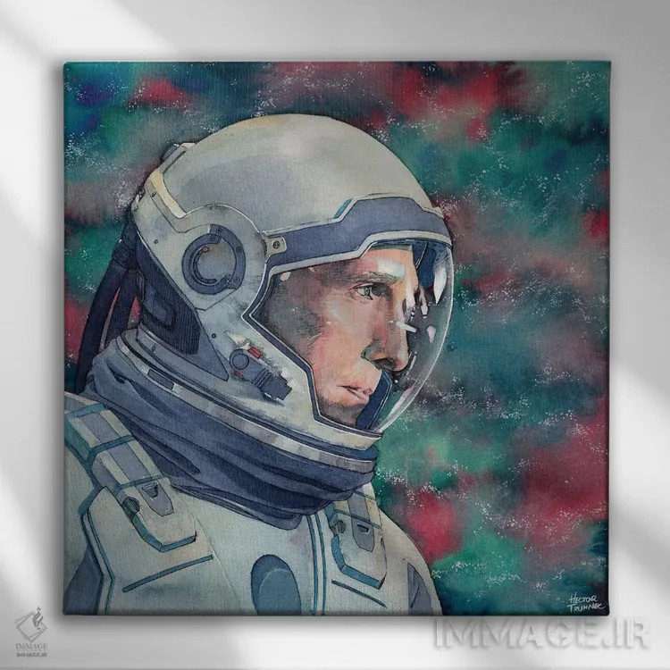 تابلو میانستارهای (فیلم علمی-تخیلی) اثر هکتور ترونک - نمای روبهرو روی دیوار