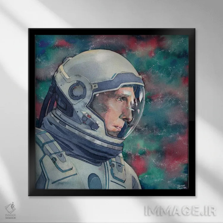 تابلو میانستارهای (فیلم علمی-تخیلی) اثر هکتور ترونک - نمای قابدار مشکی