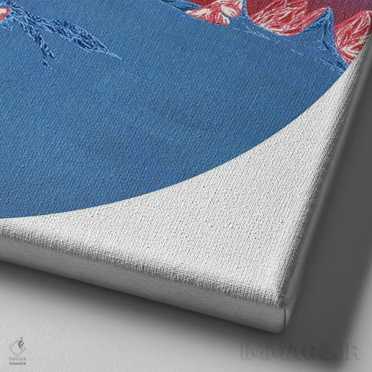 تابلو دوگانگی قله اثر کورالی هوئن - نمای نزدیک بافت بوم