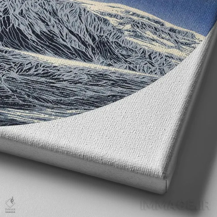 تابلو وعدههای روشن اثر کورالی هوئن - نمای نزدیک بافت بوم