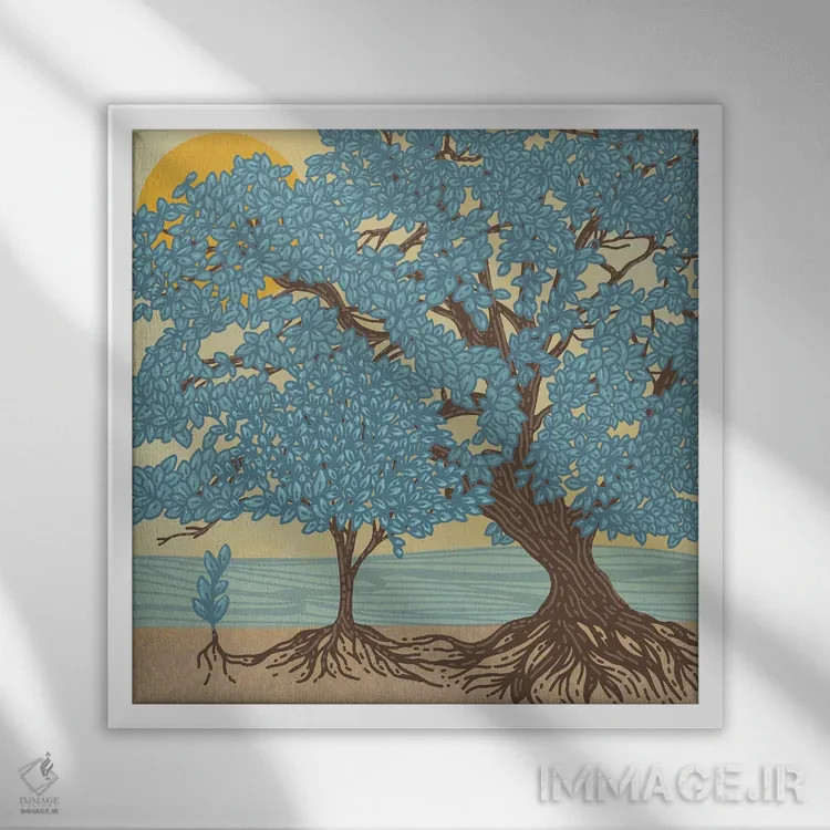 تابلو یک درخت کاشته شد (کمپین یا سازمان محیط زیستی) اثر کورالی هوئن - نمای قابدار سفید