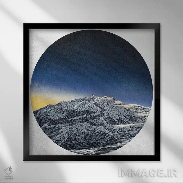 تابلو وعدههای روشن اثر کورالی هوئن - نمای قابدار مشکی