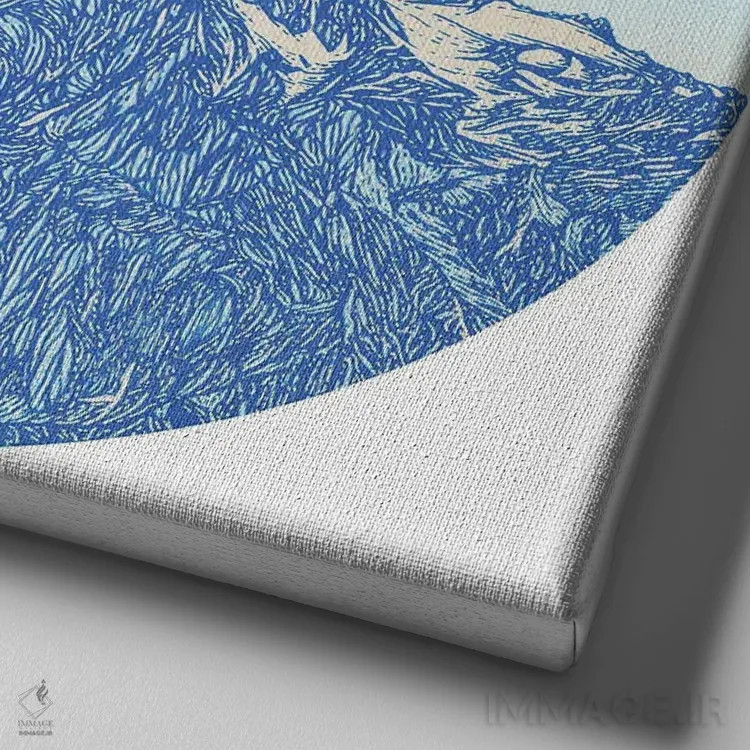 تابلو صبحهای سرد اثر کورالی هوئن - نمای نزدیک بافت بوم