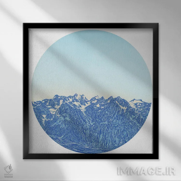 تابلو صبحهای سرد اثر کورالی هوئن - نمای قابدار مشکی