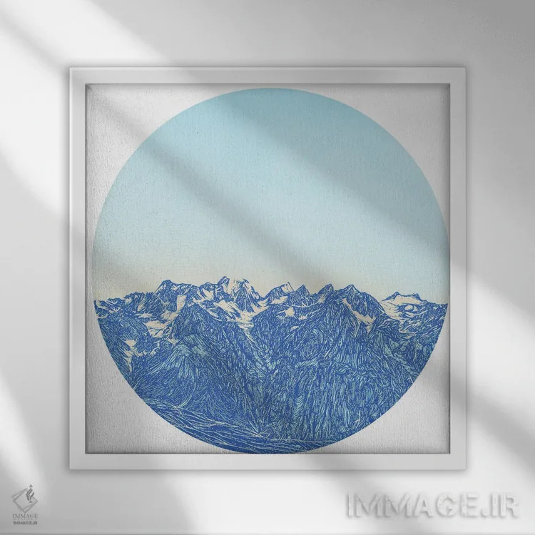 تابلو صبحهای سرد اثر کورالی هوئن - نمای قابدار سفید