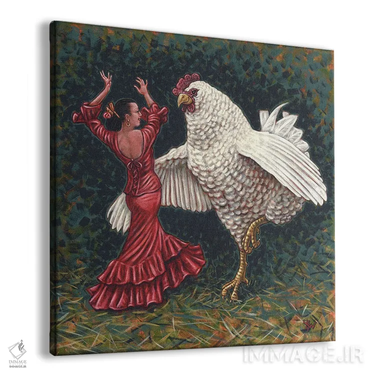 تابلو رقاصها اثر هالی وود - نمای پرسپکتیو محصول