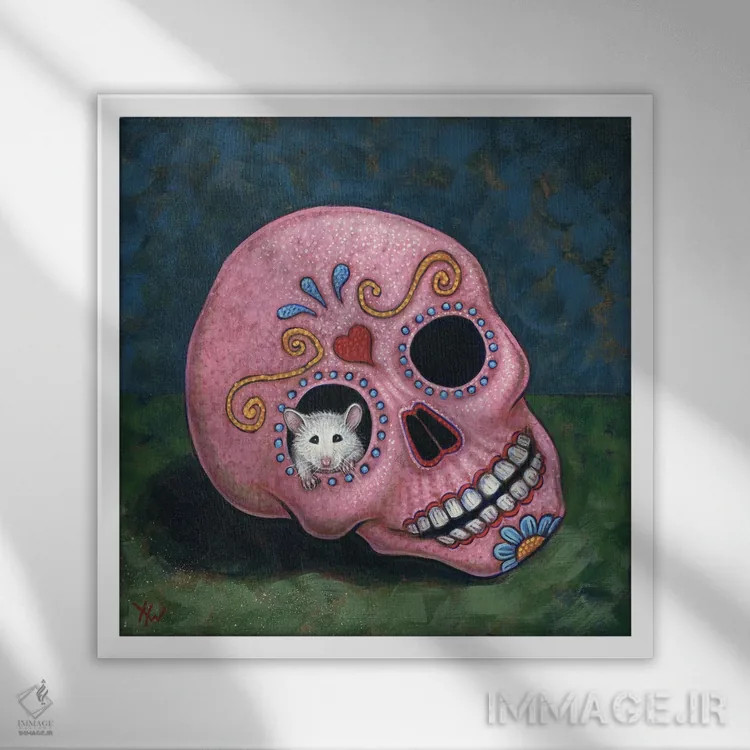 تابلو خانه کالاورا اثر هالی وود - نمای قابدار سفید