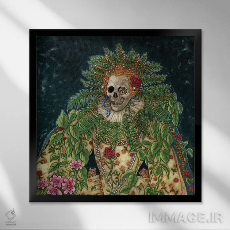 تابلو پایان آغاز است اثر هالی وود - نمای قابدار مشکی