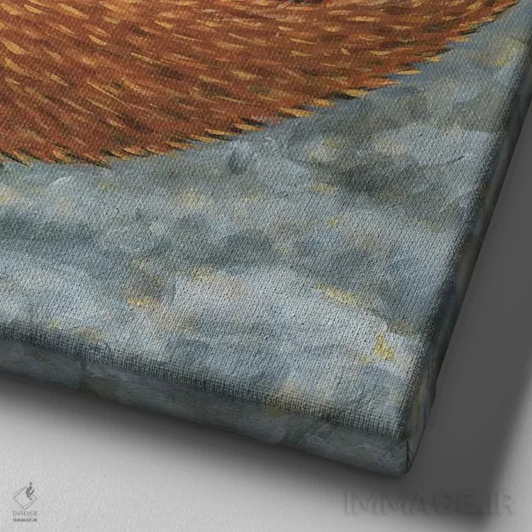 تابلو او را میشناختم، هوراشیو (اشاره به هملت، شکسپیر) اثر هالی وود - نمای نزدیک بافت بوم