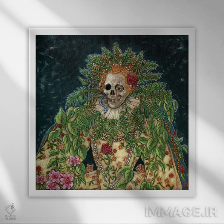 تابلو پایان آغاز است اثر هالی وود - نمای قابدار سفید