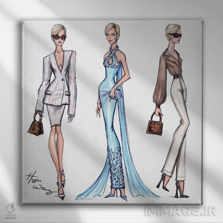 تابلو پرنسس دیانا اثر هایدن ویلیامز - نمای روبهرو روی دیوار