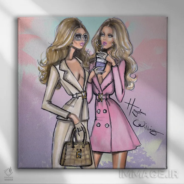 تابلو قدرت دو نفره اثر هایدن ویلیامز - نمای روبهرو روی دیوار