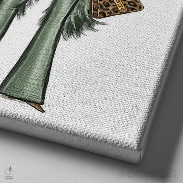 تابلو جلوه زمستانی اثر هایدن ویلیامز - نمای نزدیک بافت بوم