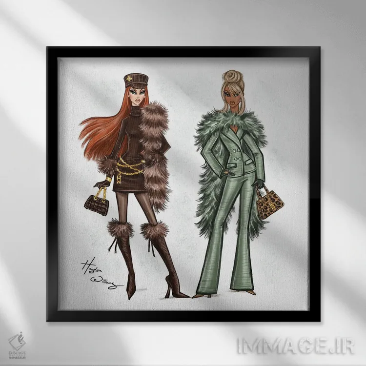 تابلو جلوه زمستانی اثر هایدن ویلیامز - نمای قابدار مشکی