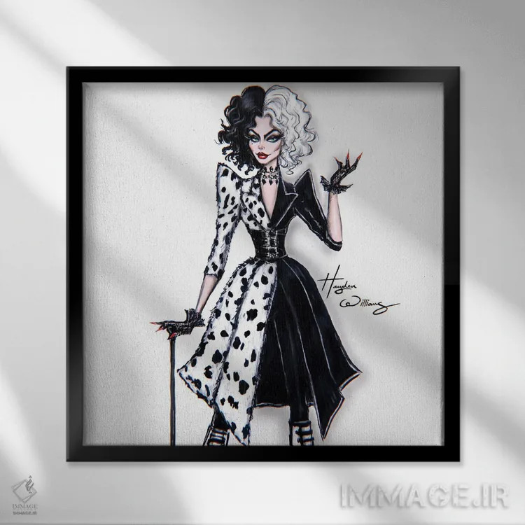 تابلو کروئلا ۲۰۲۱ اثر هایدن ویلیامز - نمای قابدار مشکی