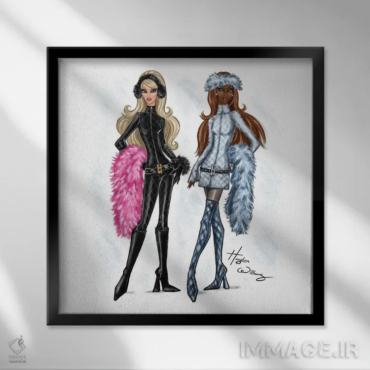 تابلو جلوه زمستانی اثر هایدن ویلیامز - نمای قابدار مشکی