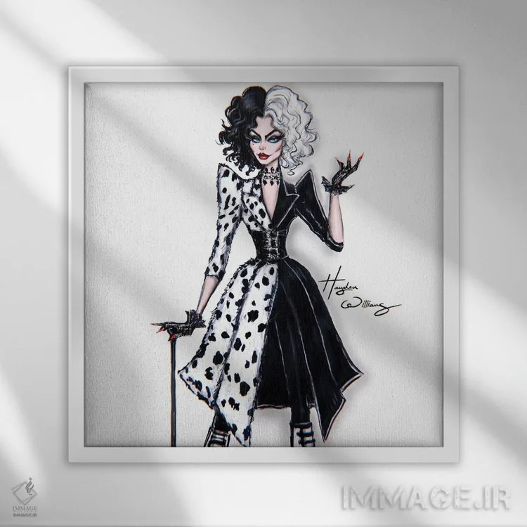 تابلو کروئلا ۲۰۲۱ اثر هایدن ویلیامز - نمای قابدار سفید