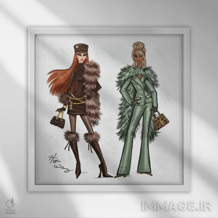 تابلو جلوه زمستانی اثر هایدن ویلیامز - نمای قابدار سفید