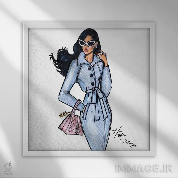 تابلو اساسهای شیکپوشی اثر هایدن ویلیامز - نمای قابدار سفید