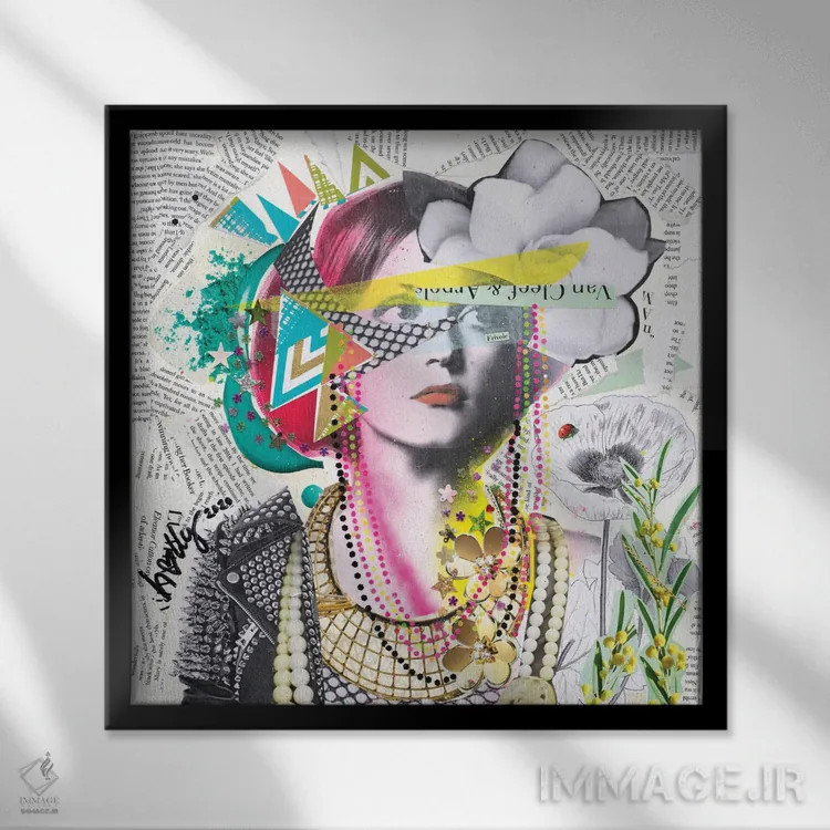 تابلو ون کلیف پانک (ترکیبی از برند جواهرات و سبک پانک) اثر هالیوود استودیوز (استودیو هنری) - نمای قابدار مشکی