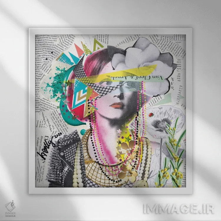 تابلو ون کلیف پانک (ترکیبی از برند جواهرات و سبک پانک) اثر هالیوود استودیوز (استودیو هنری) - نمای قابدار سفید