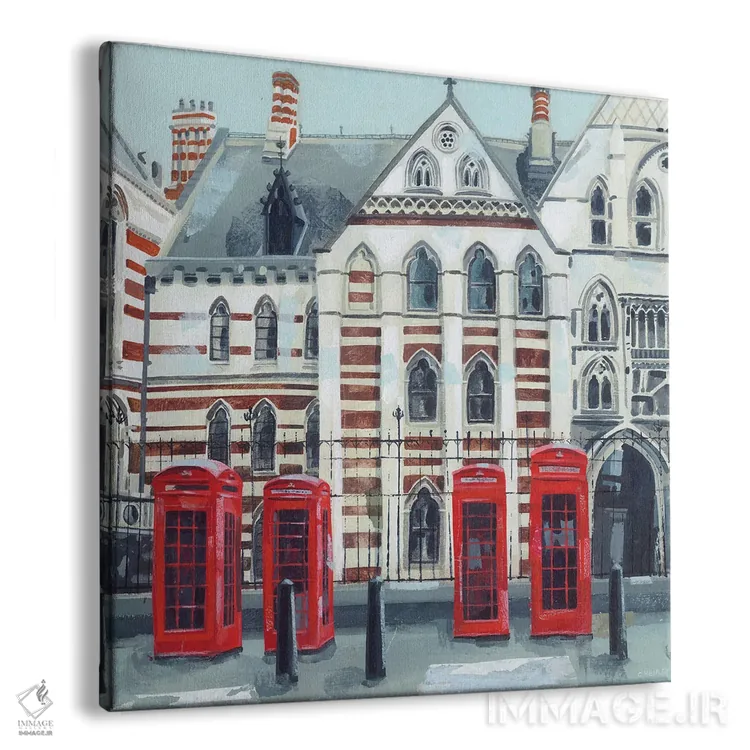 تابلو پشت دادگاه لندن اثر کلر هنلی - نمای پرسپکتیو محصول