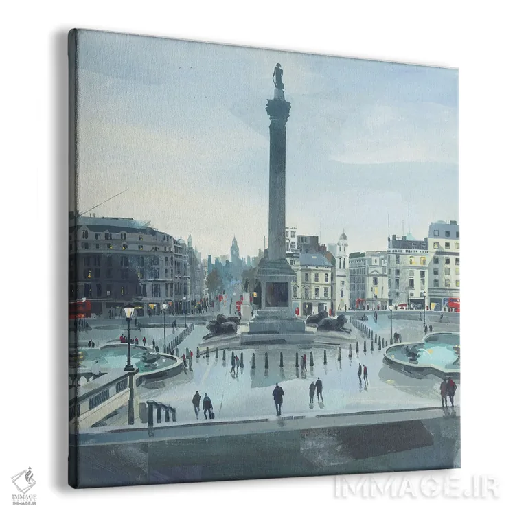 تابلو روشن شدن چراغها، لندن اثر کلر هنلی - نمای پرسپکتیو محصول