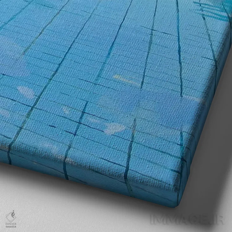 تابلو آن روز در فوریه، لندن اثر کلر هنلی - نمای نزدیک بافت بوم