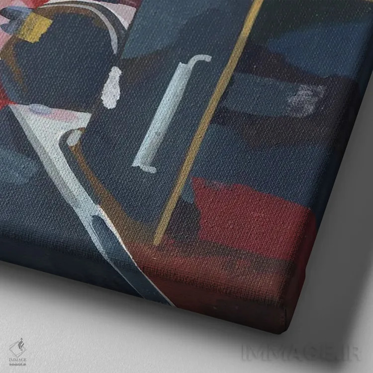 تابلو کشتیهای یدککش در اسکله واپینگ، بریستول اثر کلر هنلی - نمای نزدیک بافت بوم